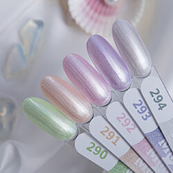Гель-лак MOOZ №290 "Shell glow" (жемчужно-салатовый) NEW!