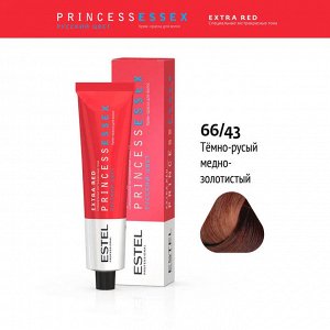 Крем краска для волос ESTEL PRINCE Extra Red, 66/43 Темно-русый медно-золотистый