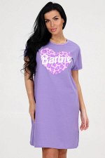 Туника женская HomeStyle 2312Т с принтом &quot;Barbie&quot; Состав кулирка, 100% хлопок. пр.Россия
