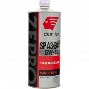 Масло моторное IDEMITSU Zepro Euro Spec 5W40 SN/CF синтетика 1л