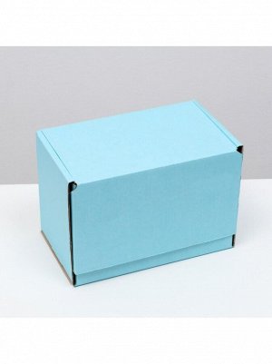 Коробка складная 26,5 х16,5 х19 см цвет голубой