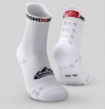 Носки спортивные компрессионные женские, цвет белый, высокие