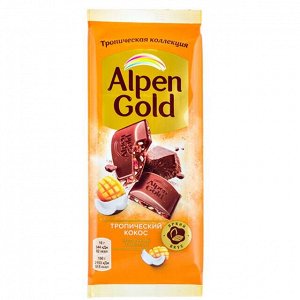 Шоколад Альпен Гольд Тропический Кокос 80 г