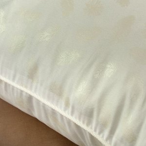 Подушка 50 х 70 см, Лебяжий искусственный пух, смесовой тик, кант, в ассортименте