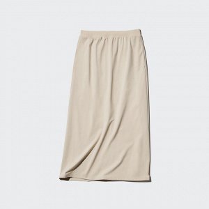 UNIQLO - длинная юбка Ultra Stretch Airism (длина 88,5-92,5 см) - 31 BEIGE