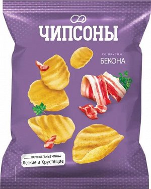 Снеки Чипсоны бекон 90г