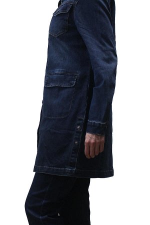Кардиган джинсовый синий