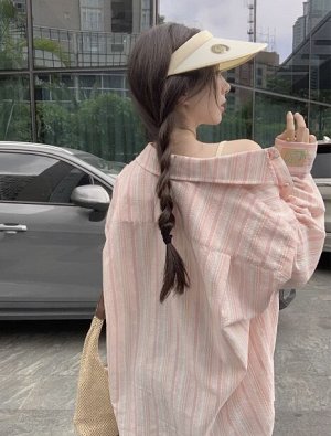 Рубашка женская, в полоску