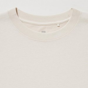 UNIQLO - хлопковая футболка Airism с круглым вырезом - 00 WHITE