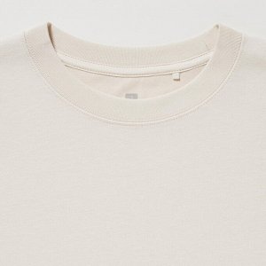 UNIQLO - хлопковая футболка Airism с круглым вырезом  - 30 NATURAL