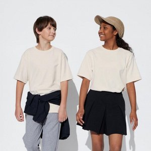 UNIQLO - хлопковая футболка Airism с круглым вырезом  - 30 NATURAL