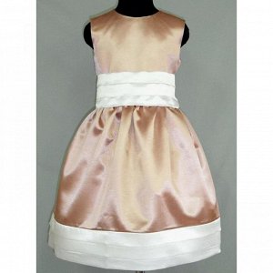 Праздничное платье для девочки розовый, кофейный, голубой