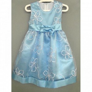 Праздничное платье для девочки розовый, молочный, голубой, золото
