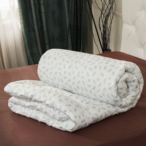Одеяло 1.5-спальное, 140х205 см, Лебяжий искусственный пух, 350 г/м2, зимнее