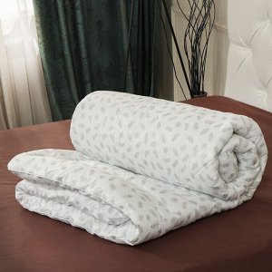 Одеяло 2-спальное, 172х205 см, Лебяжий искусственный пух, 350 г/м2, зимнее, чехол полиэстер, кант, S