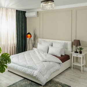 Одеяло 2-спальное, 172х205 см, Лебяжий искусственный пух, 350 г/м2, зимнее