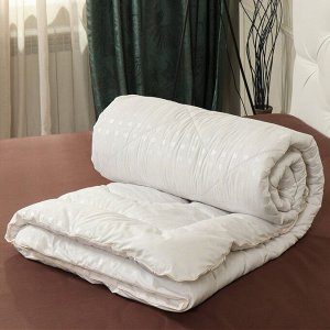 Одеяло 1.5-спальное, 140х205 см, Овечья шерсть, 350 г/м2, зимнее