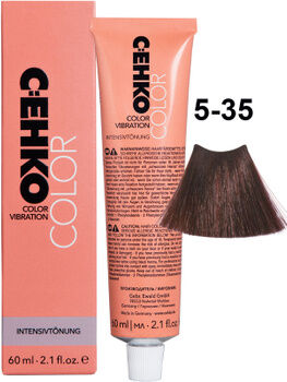 Сенко Тонирующая крем краска для волос 5/35 Золотисто красно коричневый 60 мл C:EHKO Color Vibration