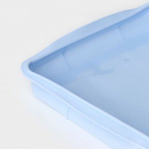 Форма для выпечки Доляна «Квадрат», силикон, 27x27x4 см (с бортиками), внутренний размер 23x23 см, МИКС