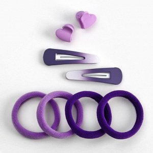 Набор аксессуаров для волос "Самой нежной", фиолетовые тона