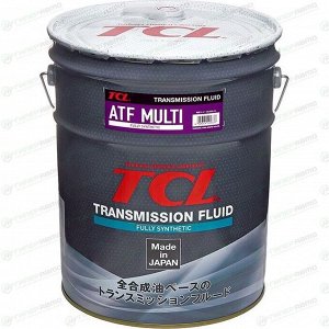 Масло трансмиссионное TCL ATF Multi, синтетическое, универсальное, для АКПП, 20л, арт. A020MLTA