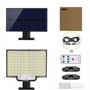 Уличный светодиодный фонарь на солнечной батарее 228 LED с датчиком и пультом