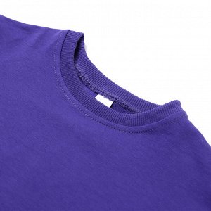 Костюм детский (футболка,шорты), цвет фиолетовый, рост