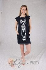 Туника &quot;Кошка&quot;Т976
