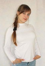 Водолазка детская белая с кружевом ДТК65ДТК65