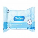 Джаст Ми (Just Me) Салфетки Влажные Для Интимной Гигиены С Экстрактом Хлопка №25