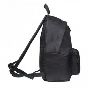 Рюкзак BRAUBERG универсальный, сити-формат, один тон, черный