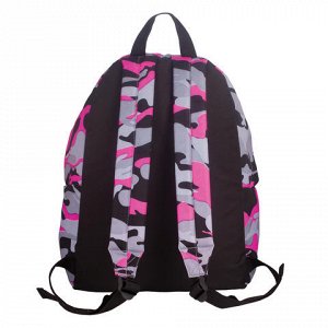 Рюкзак BRAUBERG универсальный, сити-формат, розовый, Камуфля