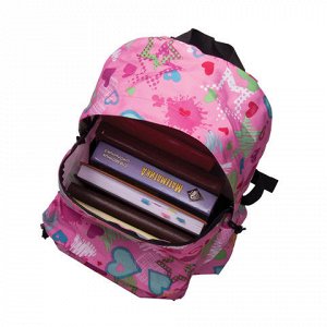 Рюкзак BRAUBERG универсальный, сити-формат, розовый, Мечта,