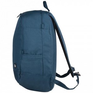 Рюкзак BRAUBERG универсальный, сити-формат, синий, с желтой