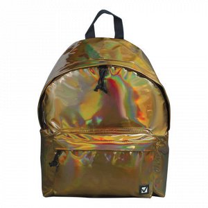 Рюкзак BRAUBERG универсальный, сити-формат, темно-золотой, В