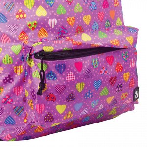 Рюкзак BRAUBERG универсальный, сити-формат, фиолетовый, Серд