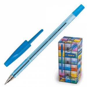 Ручка шариковая BEIFA (Бэйфа) 927, корпус тонированный синий
