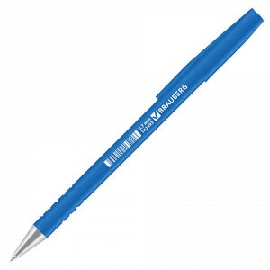 Ручка шариковая BRAUBERG Capital blue, корпус soft-touch гол