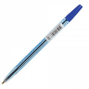Ручка шариковая BRAUBERG Carina Blue, корпус тонированный си