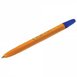 Ручка шариковая BRAUBERG Carina Orange, корпус оранжевый, уз