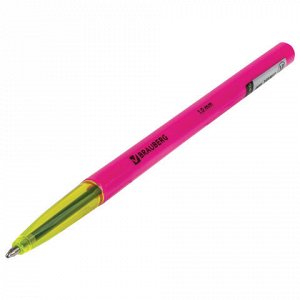 Ручка шариковая BRAUBERG Color, корпус ассорти, узел 1мм, ли