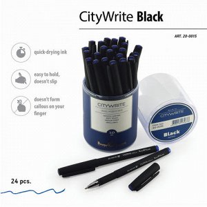 Ручка шариковая BRUNO VISCONTI CityWrite Black, корпус черны