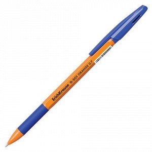 Ручка шариковая ERICH KRAUSE R-301 Grip, корпус оранжевый, 0