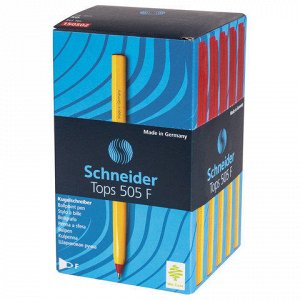 Ручка шариковая SCHNEIDER (Германия) Tops 505 F, корпус желт