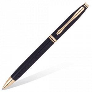 Ручка бизнес-класса шариковая BRAUBERG De luxe Black, корпус