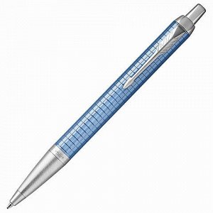 Ручка подарочная шариковая PARKER IM Premium Blue CT, голуб.