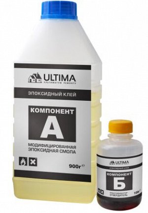 Ultima эпоксидный клей на основе эпоксидной смолы 1кг