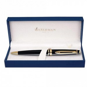 Ручка подарочная шариковая WATERMAN Expert 3 Black Lacquer G