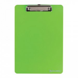 Доска-планшет BRAUBERG SOLID с верхним прижимом, прочный ABS
