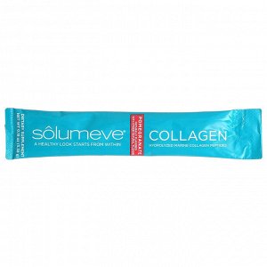 Solumeve, пептиды коллагена с витамином C и гиалуроновой кислотой, со вкусом граната, 30 пакетиков по 5,38 г (0,19 унции)